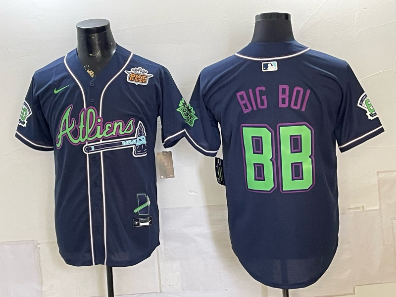 Men 2026 Atlanta Braves #88 Big bio blue Game Nike MLB Jersey 0727002->milwaukee brewers->MLB Jersey